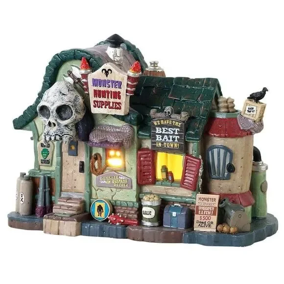 Lemax Spooky Town Monster Hunting Supplies 2018 Retired - Picture 2 of 9